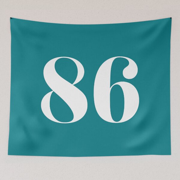 Item preview, Number 86, White Eighty Six designed and sold by Jeallan Designs.