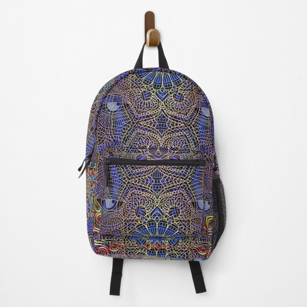 Item preview, Exotic Blue Mandala Sacred Geometry Magic Circle Glyphs designed and sold by FestDrip.