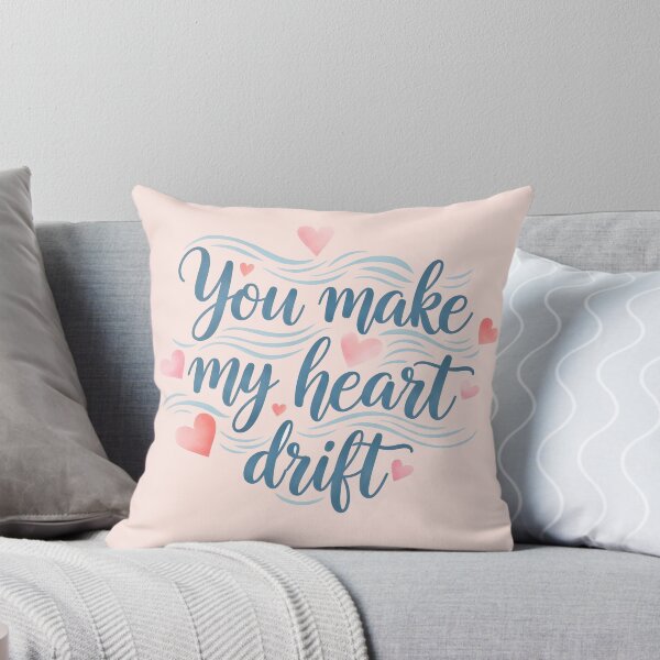 Item preview, You Make My Heart Drift – Coastal Valentine Typography Design designed and sold by Sea Gem.
