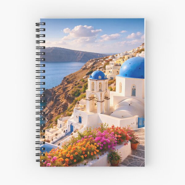Item preview, Santorini Greece Caldera Village designed and sold by Myra365Art.