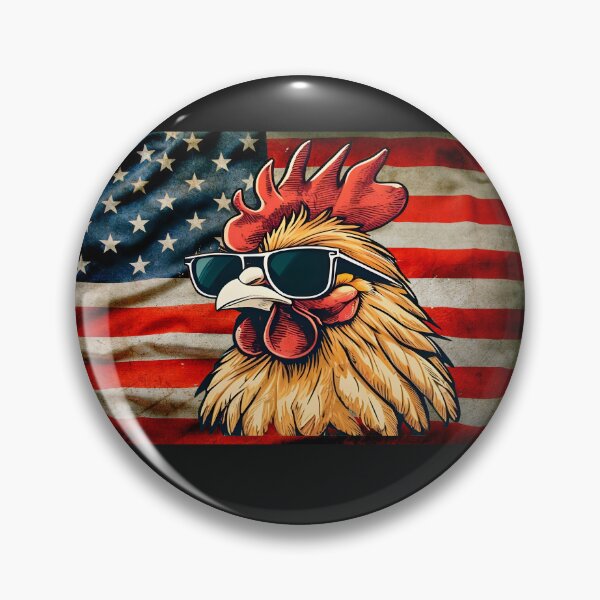 Item preview, Cock Fight American flag chicken lovers designed and sold by erozzz.