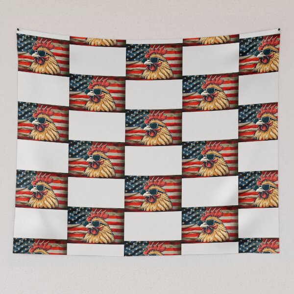 Item preview, Cock Fight American flag chicken lovers designed and sold by erozzz.