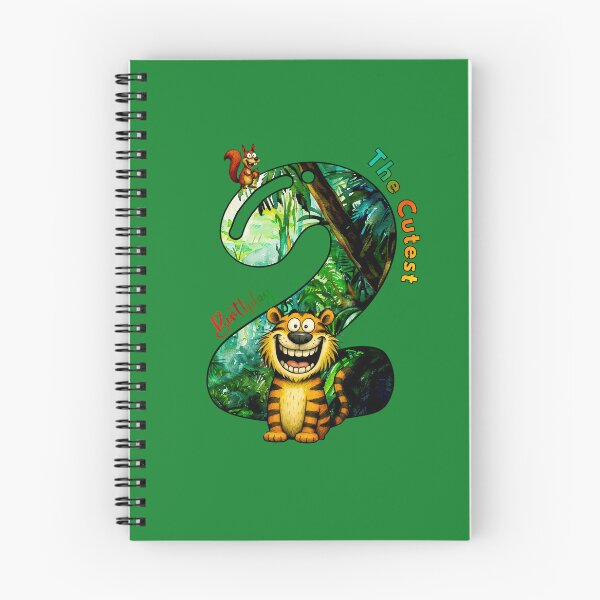 Item preview, The Cutest 2 Year Old Jungle Birthday - Funny Tiger Animal Art designed and sold by Doodle-Bloom.