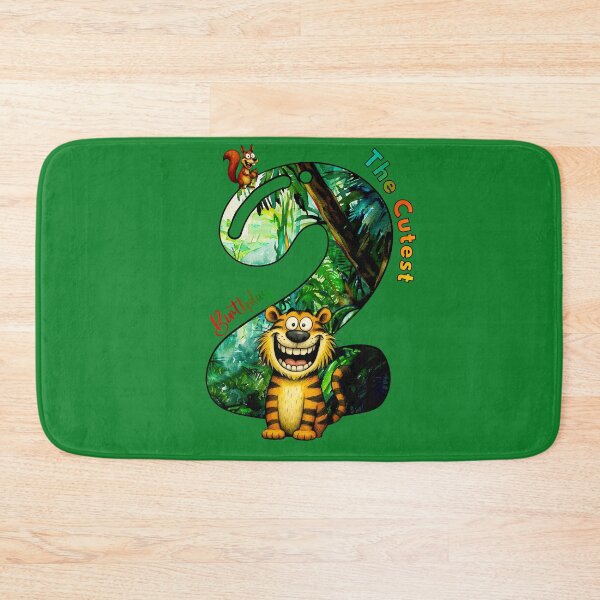 Item preview, The Cutest 2 Year Old Jungle Birthday - Funny Tiger Animal Art designed and sold by Doodle-Bloom.