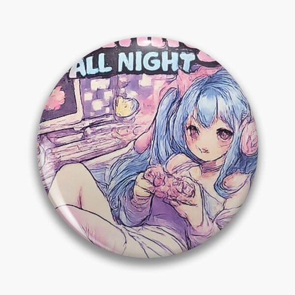 Artikelvorschau, Anime-T-Shirt „Gaming All Night“ – Gen Z Gamer-Ästhetik, gemütliche Y2K-Vibes entworfen und verkauft von floralaura.
