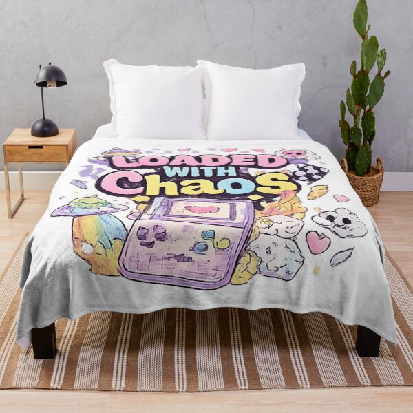 Item preview, Loaded With Chaos Anime T-Shirt – Gen Z Aesthetic, Chaotic Energy Streetwear designed and sold by floralaura.