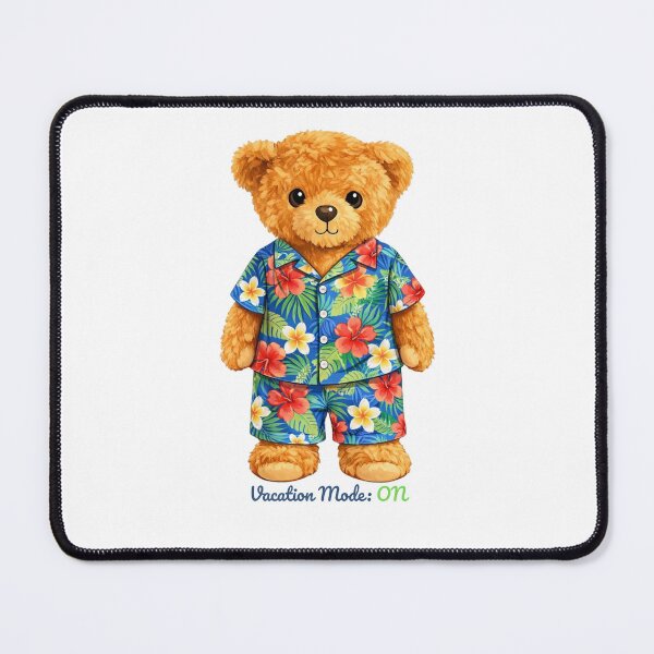 Item preview, Vacation Mode Teddy Bear - Cute Hawaiian Shirt Style designed and sold by CuteBear87.