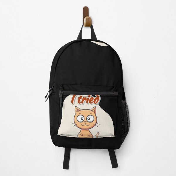 Item preview, Why Am I Like This – I Tried Cat Meme | Funny Awkward Cartoon Cat designed and sold by MiraLumeStudio.