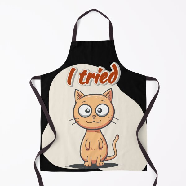 Item preview, Why Am I Like This – I Tried Cat Meme | Funny Awkward Cartoon Cat designed and sold by MiraLumeStudio.