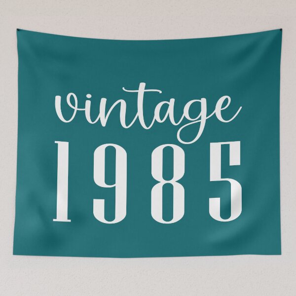 Item preview, 1985 Vintage Birth Year White designed and sold by Jeallan Designs.