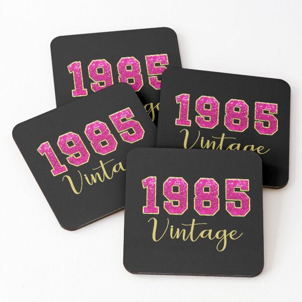 Item preview, 1985 Vintage Birth Year Pink Gold Glitter designed and sold by Jeallan Designs.