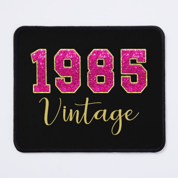Item preview, 1985 Vintage Birth Year Pink Gold Glitter designed and sold by Jeallan Designs.