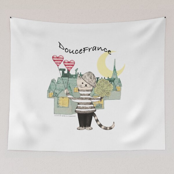 Item preview, French Cat designed and sold by Monica Cingolani Art.