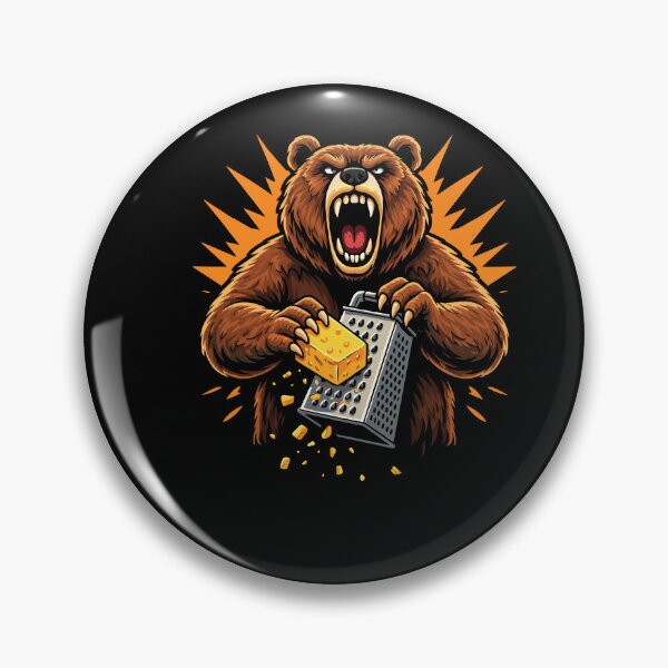 Item preview, Angry Bear Grating Cheese Grater - Cheese Lovers designed and sold by Narutomarket.