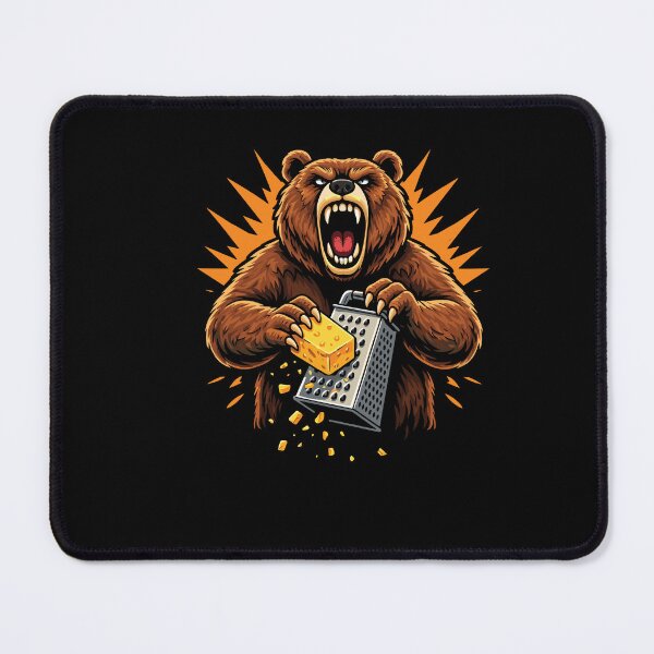 Item preview, Angry Bear Grating Cheese Grater - Cheese Lovers designed and sold by Narutomarket.