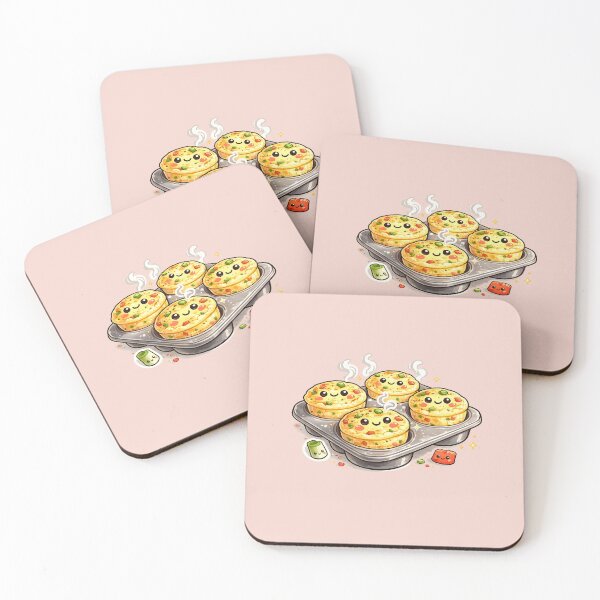 Item preview, Whimsical Eggs-in-Muffin-Tin Illustration – Playful Brunch Art for Kitchen Decor & Foodie Gifts designed and sold by MeghannsMinimalMeals.