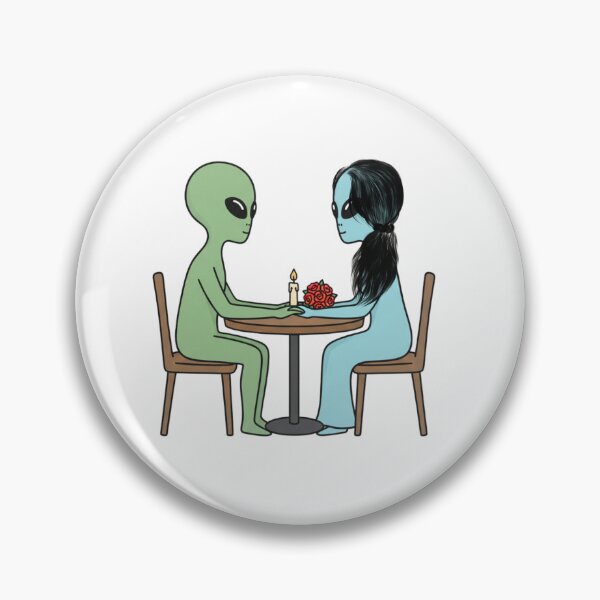 Item preview, Retro Alien Romance - Mid-Century Modern Flat Vector Illustration designed and sold by Everyday Aliens.