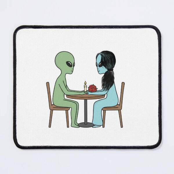 Item preview, Retro Alien Romance - Mid-Century Modern Flat Vector Illustration designed and sold by Everyday Aliens.
