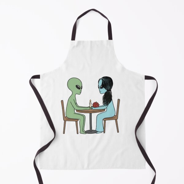 Item preview, Retro Alien Romance - Mid-Century Modern Flat Vector Illustration designed and sold by Everyday Aliens.