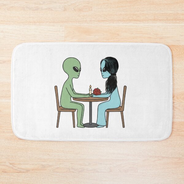 Item preview, Retro Alien Romance - Mid-Century Modern Flat Vector Illustration designed and sold by Everyday Aliens.