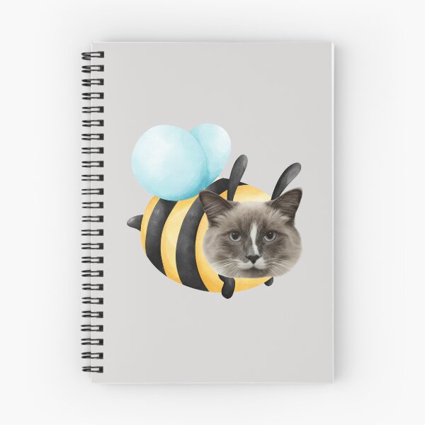 Item preview, Funny Cat Bee Hybrid | Surreal Watercolor Bumblebee Cat Art designed and sold by Pukisdaizi.