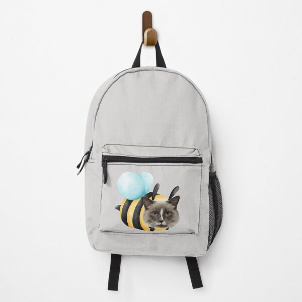 Item preview, Funny Cat Bee Hybrid | Surreal Watercolor Bumblebee Cat Art designed and sold by Pukisdaizi.