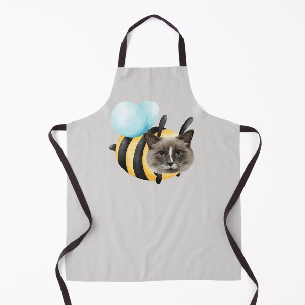 Item preview, Funny Cat Bee Hybrid | Surreal Watercolor Bumblebee Cat Art designed and sold by Pukisdaizi.