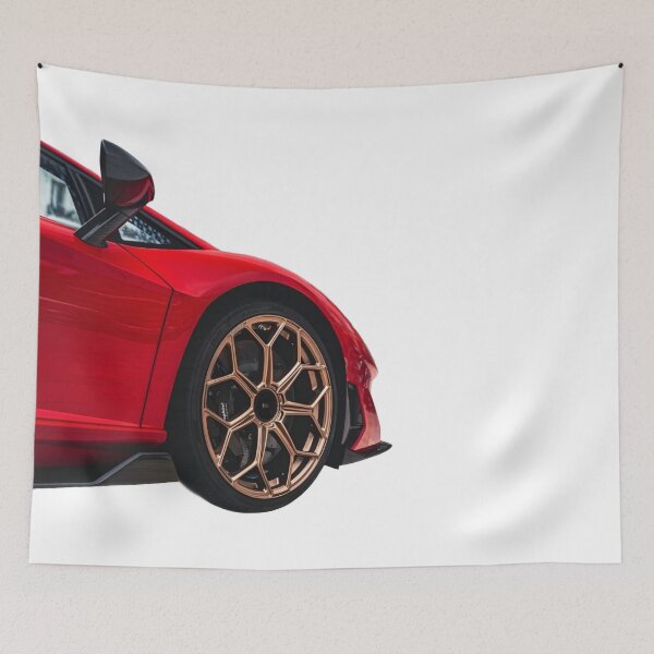Item preview, Red Sports Car Wheel Close-Up Sticker designed and sold by Artuer69.