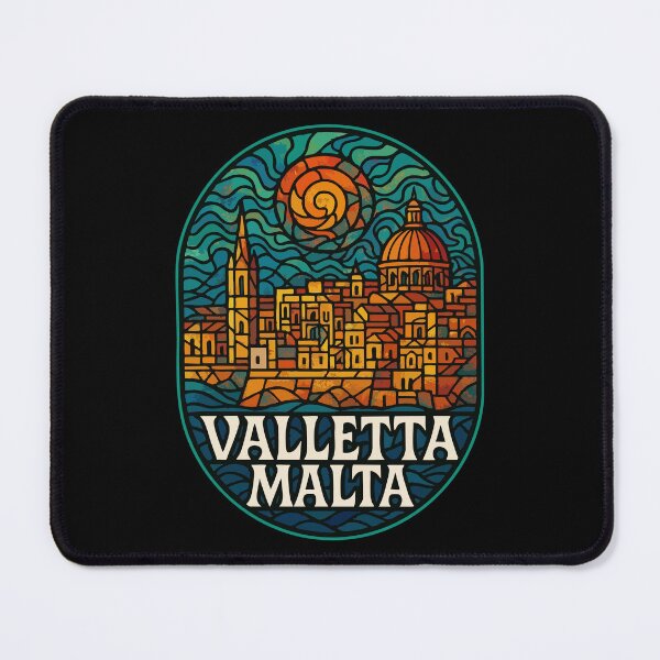 Item preview, Valletta Malta Stained Glass Vintage designed and sold by TomFrontierArt.