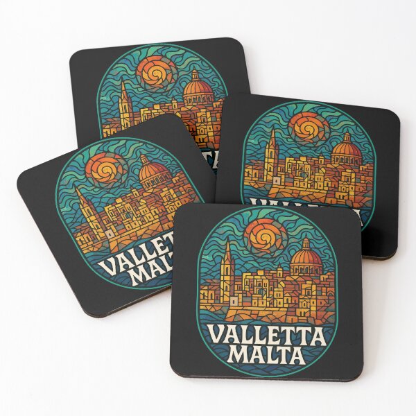 Item preview, Valletta Malta Stained Glass Vintage designed and sold by TomFrontierArt.