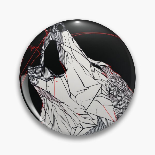 Item preview, Fractured Howl – Geometric Wolf Spirit designed and sold by wolfgangrainer.