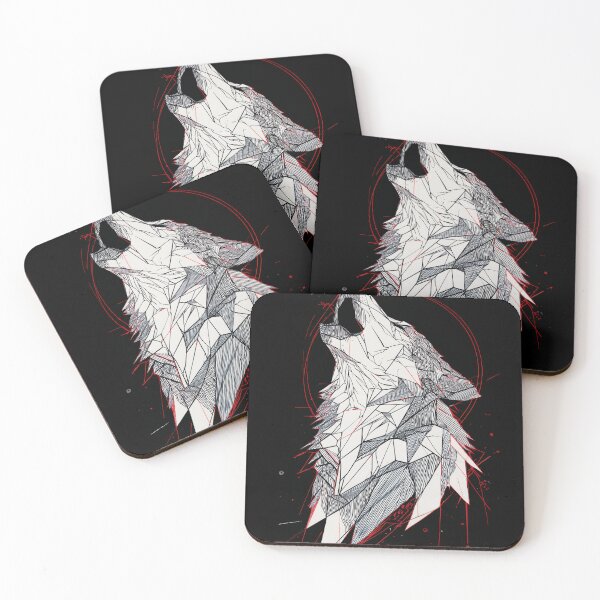 Item preview, Fractured Howl – Geometric Wolf Spirit designed and sold by wolfgangrainer.
