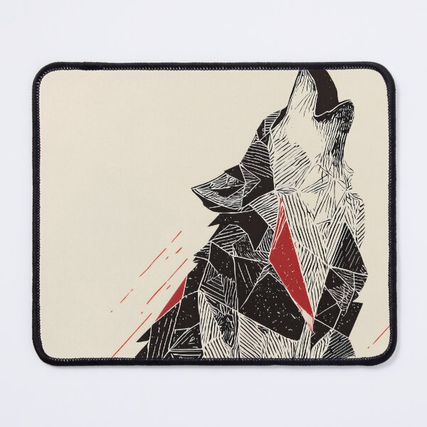 Item preview, Fractured Howl – Geometric Wolf Spirit designed and sold by wolfgangrainer.
