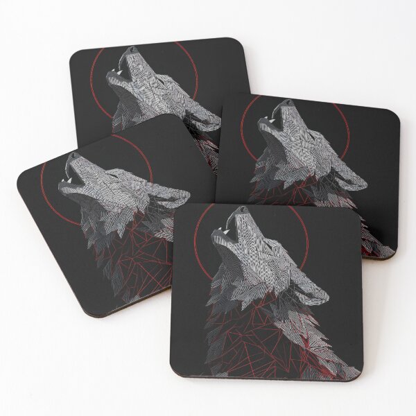 Item preview, Fractured Howl – Geometric Wolf Spirit designed and sold by wolfgangrainer.