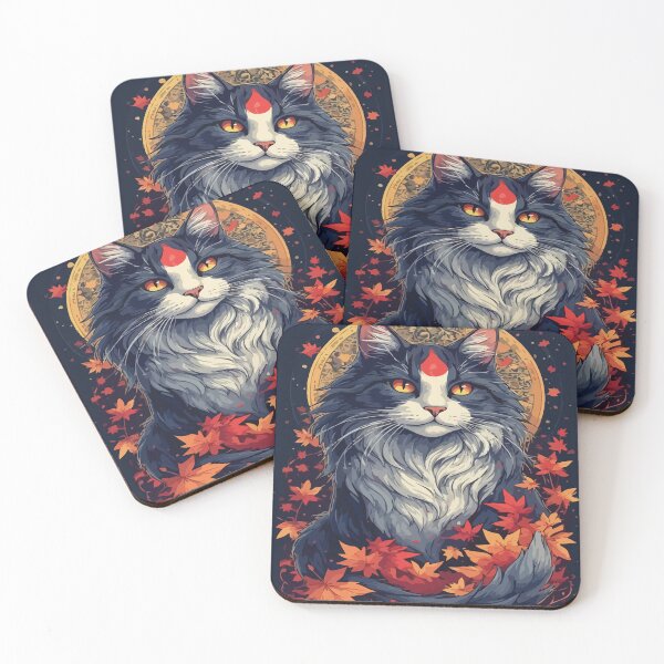 Item preview, Ethereal Tuxedo Cat - Mystical Autumn Moon Aesthetic designed and sold by PatchinoArt.