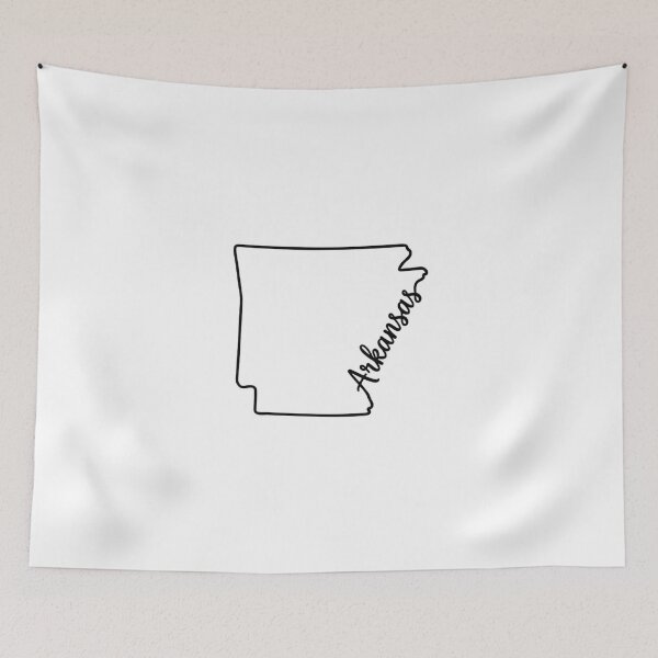Item preview, Arkansas State Outline – Minimal Script Typography Line Art designed and sold by Paper Drip.