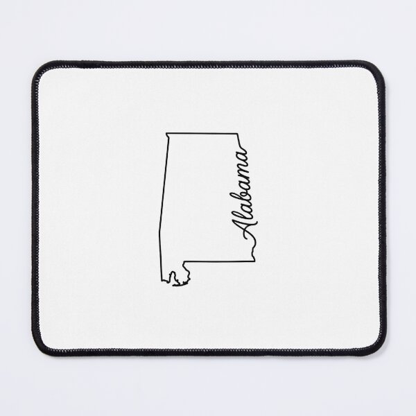 Item preview, Alabama State Outline – Minimal Script Typography Line Art designed and sold by Paper Drip.
