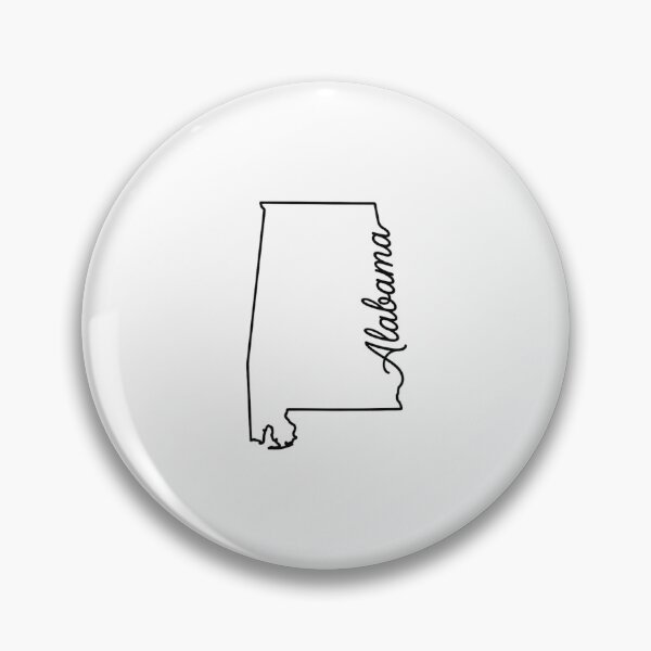 Item preview, Alabama State Outline – Minimal Script Typography Line Art designed and sold by Paper Drip.