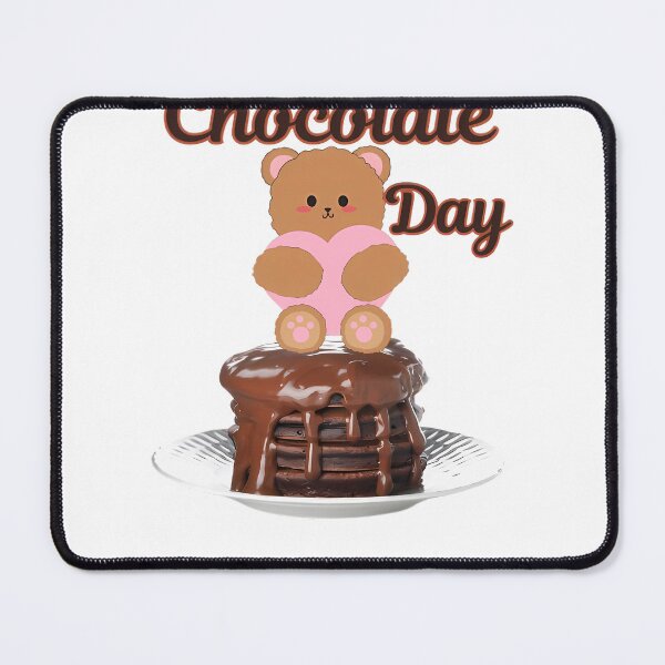 Item preview, Adorable Teddy Bear Chocolate Day Cake Illustration. designed and sold by PhantomArtStore.