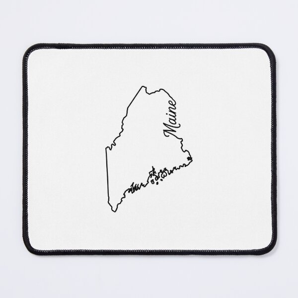 Item preview, Maine State Outline – Minimal Script Typography Line Art designed and sold by Paper Drip.