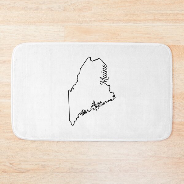 Item preview, Maine State Outline – Minimal Script Typography Line Art designed and sold by Paper Drip.