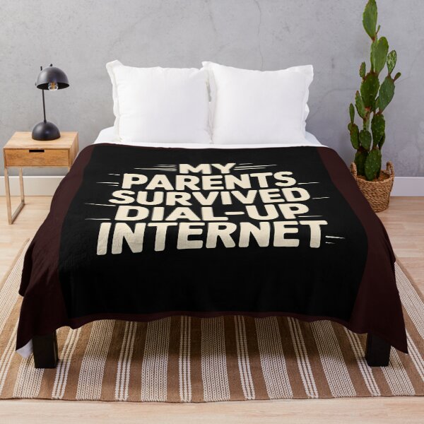 Item preview, My Parents Survived Dial-Up Internet – Retro Tech Humor Shirt designed and sold by Viktorio Art Shop.