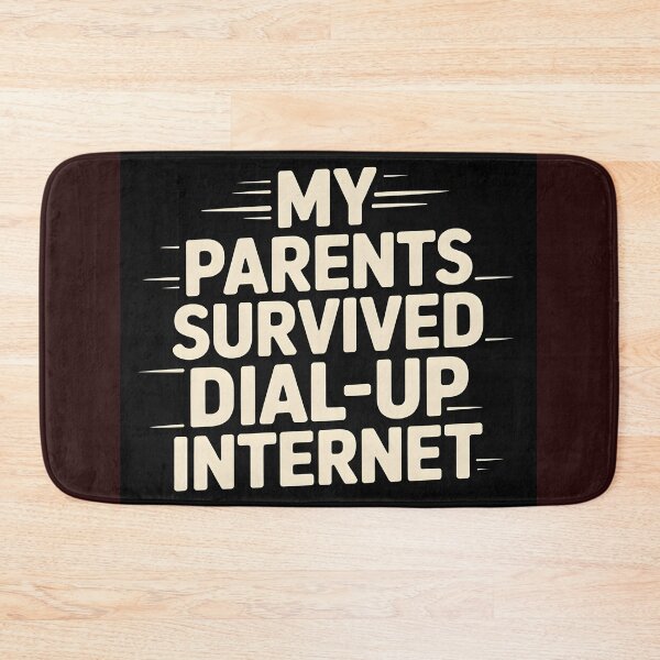 Item preview, My Parents Survived Dial-Up Internet – Retro Tech Humor Shirt designed and sold by Viktorio Art Shop.