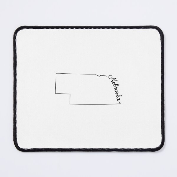Item preview, Nebraska State Outline – Minimal Script Typography Line Art designed and sold by Paper Drip.