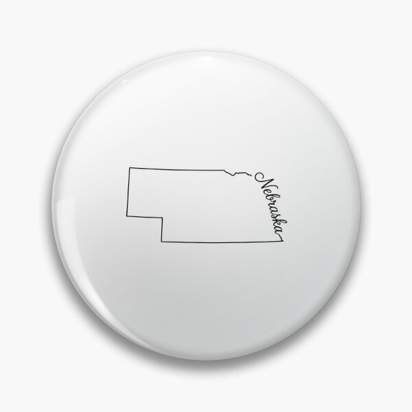 Item preview, Nebraska State Outline – Minimal Script Typography Line Art designed and sold by Paper Drip.