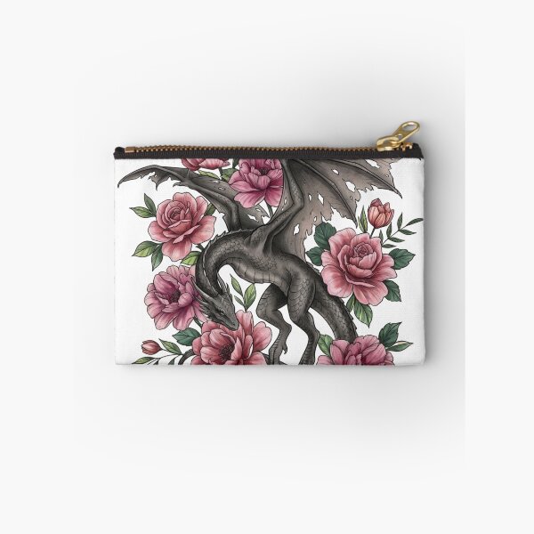 Item preview, Soft Gothic Wyvern with Roses designed and sold by RainyReads.