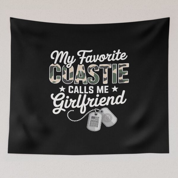 Item preview, My Favorite Coastie Calls Me Girlfriend Proud Coast Guard designed and sold by AmandasHastie.