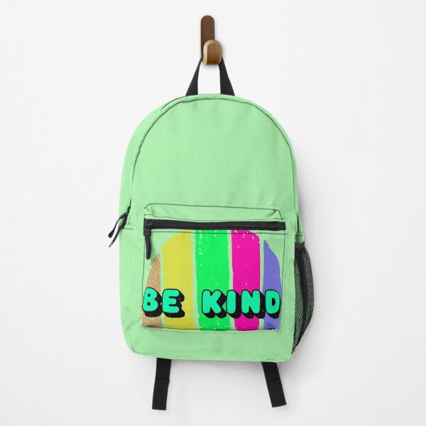 Item preview, Be Kind positive design | Motivational phrase with a colorful background and turquoise letters designed and sold by AstronautMerch.