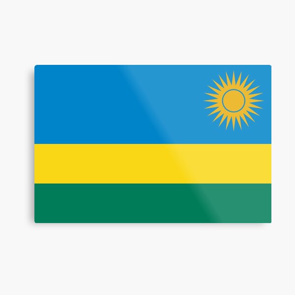 Rwanda Flag- Show your love for Rwanda! Metal Print