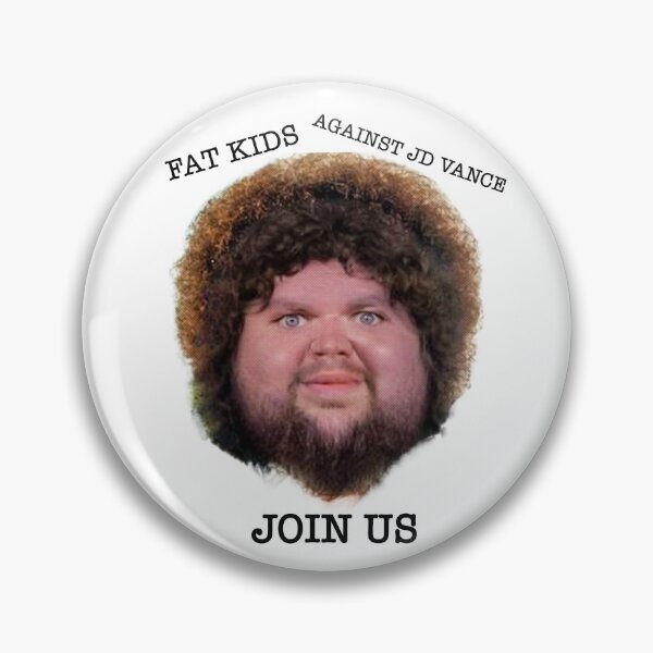 Item preview, Ask Me About Fat Kids Against JD Vance  designed and sold by PopCultureArtShop.